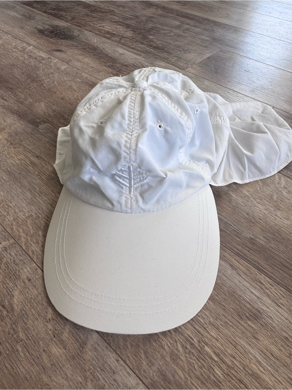 Coolibar Unisex Wave Rider Sport Cap White Sun Protection Baseball Cap